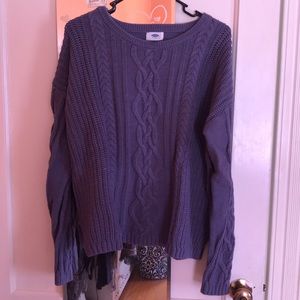 Blue Corded Sweater